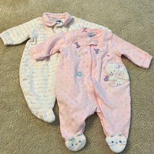 NWOT First born 2 pack of pajamas size 0-3M